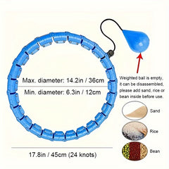 Adjustable Fitness Hoop For Yoga Pilates Home Gym Workouts