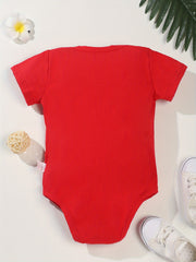 Funny Letter Print Cotton Baby Onesies Soft Round Neck 0-24M