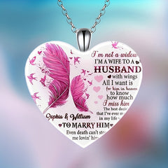 Feather Heart Pendant Necklace Crystal Jewelry for Christmas Wedding Anniversary