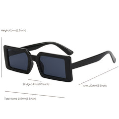 90s Vintage Square Sunglasses Small Lens
