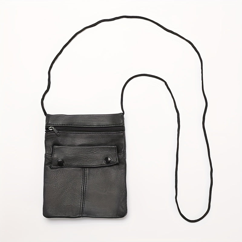 Leather Passport Holder Wallet Earphone Card Bag