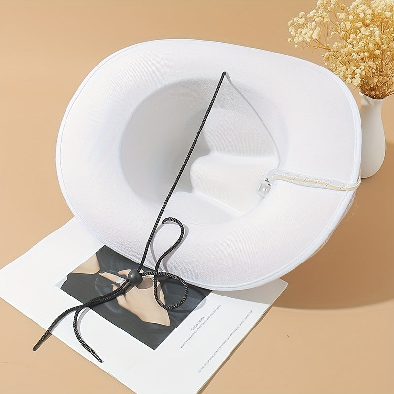 Flashing Led Sequin Cowboy Hat Y2K Style