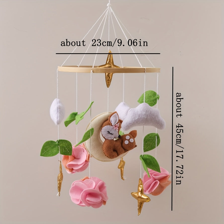 Fox Shaped Baby Moving Bed Soft Colors Rabbit Ears Lightweight