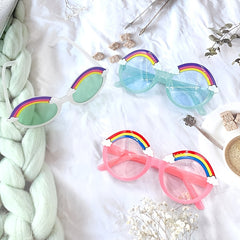 Round Frame Rainbow Sunglasses for Kids