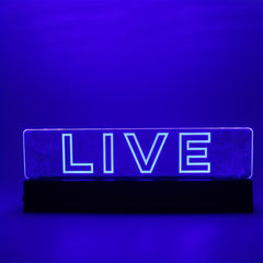 Live Signs Led Signs Signs For Wall Decor Live Sign For Studio Game Room Broadca