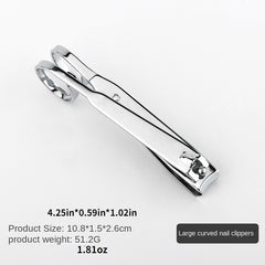 Large Carbon Steel Nail Clippers with Long Handle for Manicure