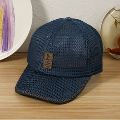 Summer Mesh Breathable Baseball Cap Sport Trucker Hat Quick Dry Full Mesh