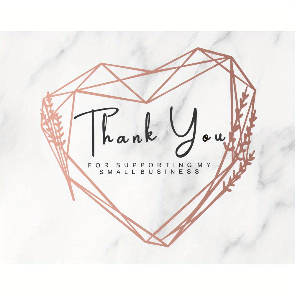 50 Thank You Cards for Business 9.5 Business Card Jewelry Package Insert