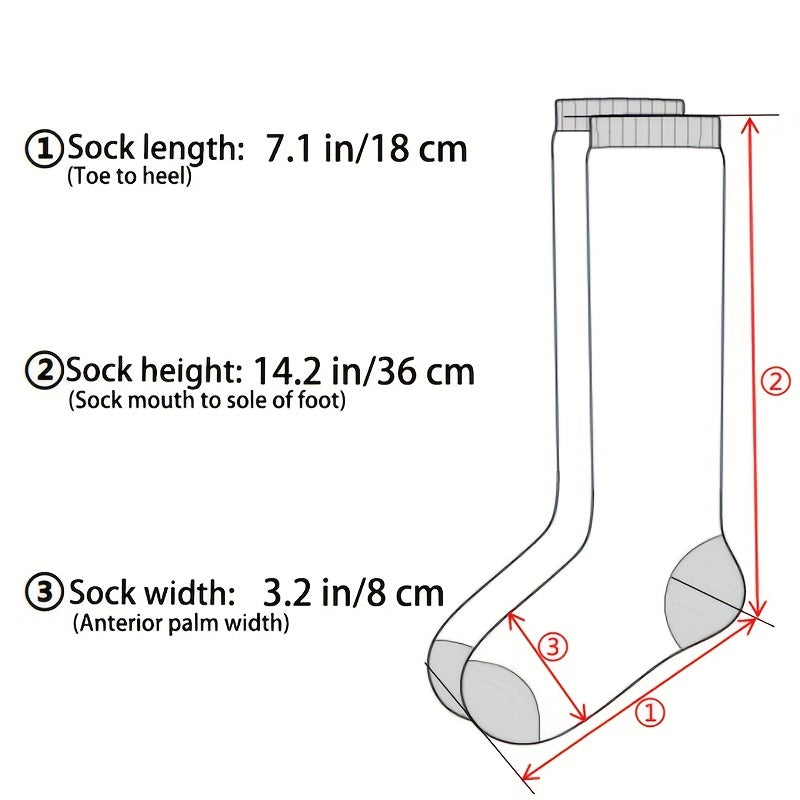 Argyle Pattern Calf Socks Lolita Knee High Socks Women's Stockings