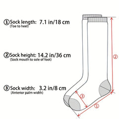 Argyle Pattern Calf Socks Lolita Knee High Socks Women's Stockings