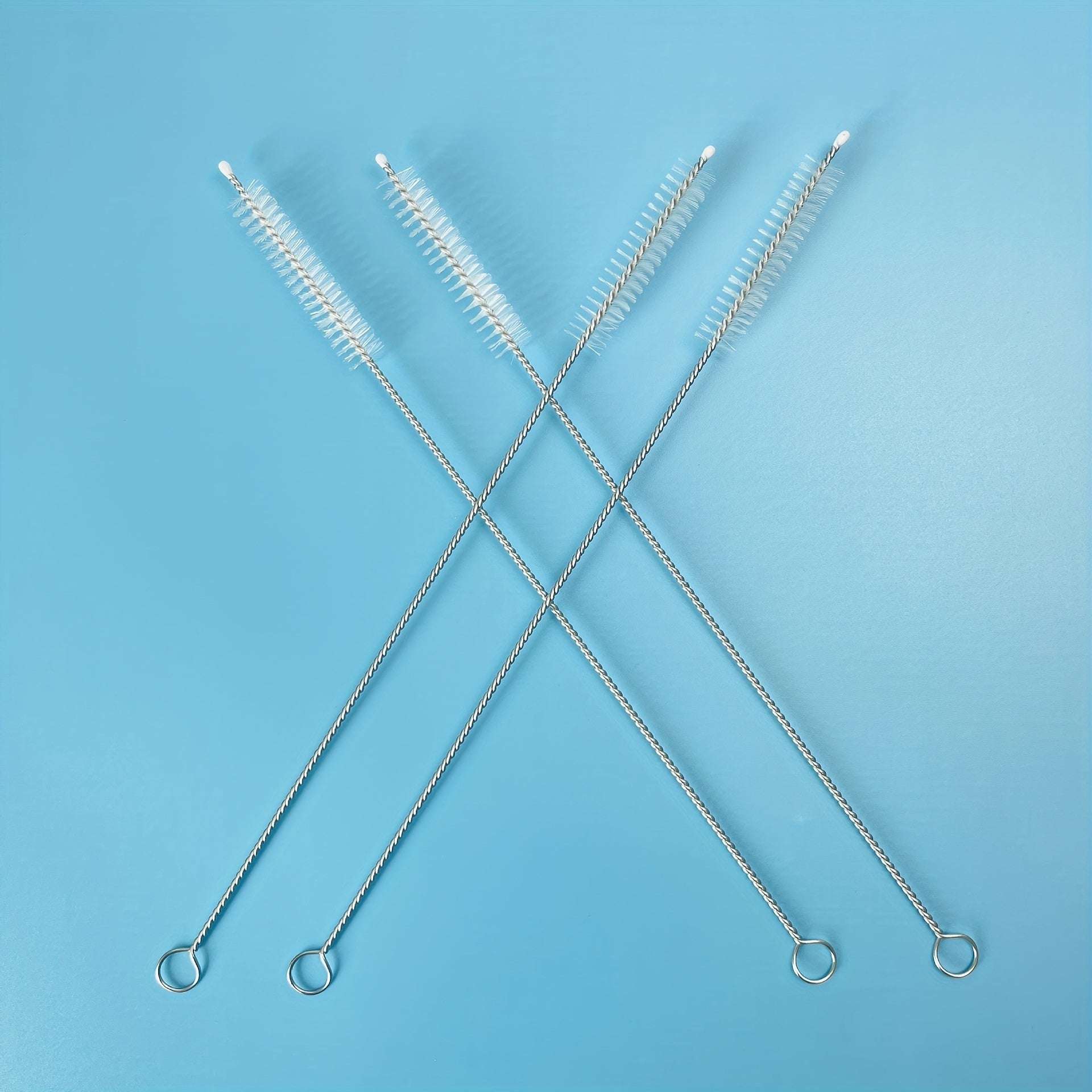 304 Stainless Steel Straw Brush Functional Cleaning Brush
