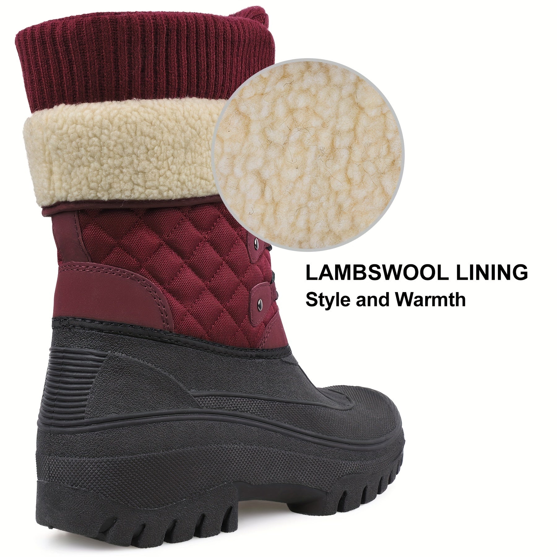 Non Slip Snow Boots Warm Platform Comfortable Winter High Tube Snow Boots