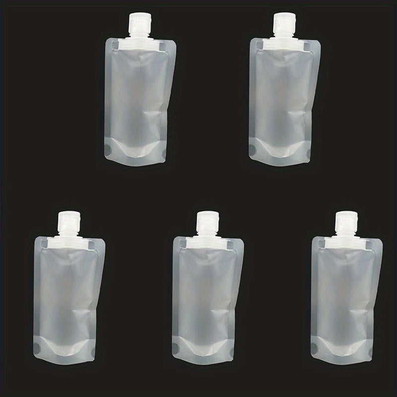 5pcs 30 50 100ml Transparent Refillable Bags Travel Set