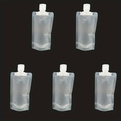 5pcs 30 50 100ml Transparent Refillable Bags Travel Set