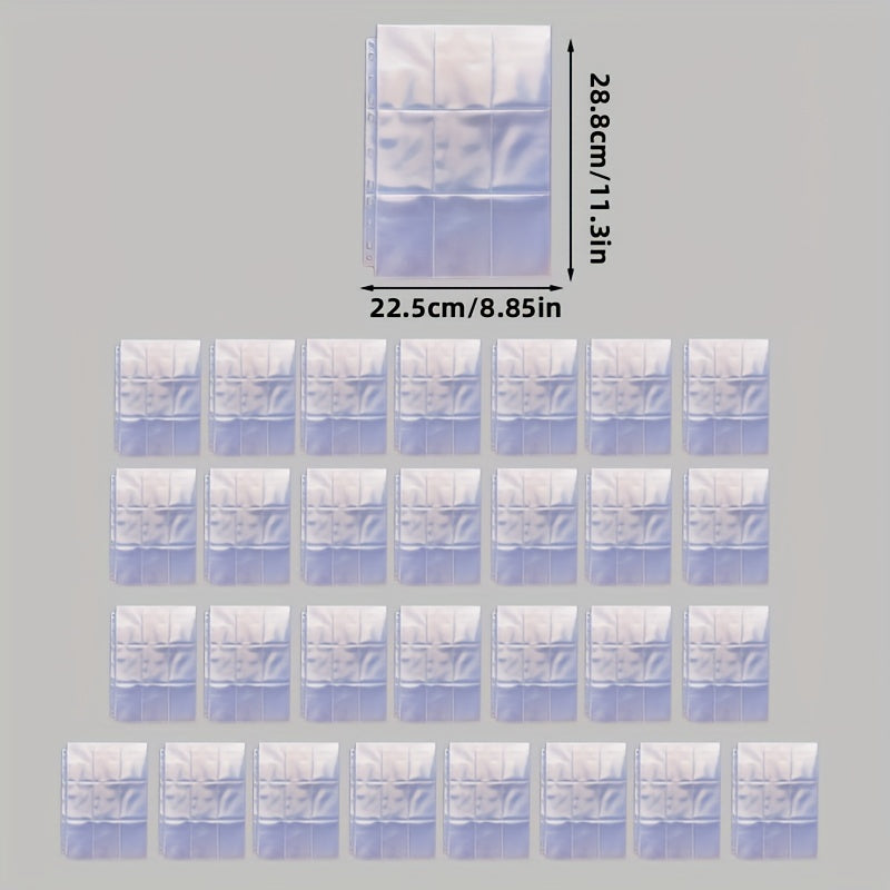 Clear Card Binder 30 Volumes Game Card Holder Album Set