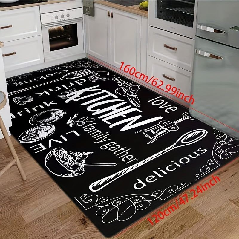 Non-slip Oilproof Kitchen Floor Mat Water-resistant Fluffy Mat