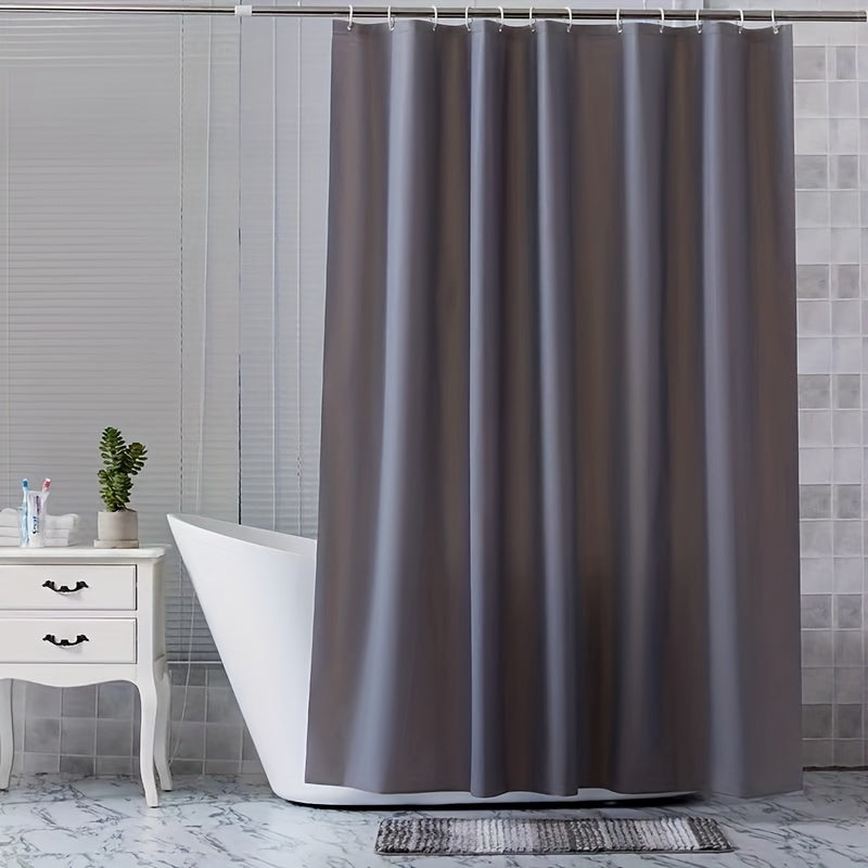 PEVA Solid Shower Curtain Waterproof Bath Curtain 70 86'' X 70 86''