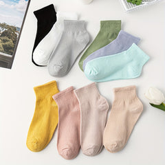 10 Pairs Women's Crew Short Socks Breathable Stockings