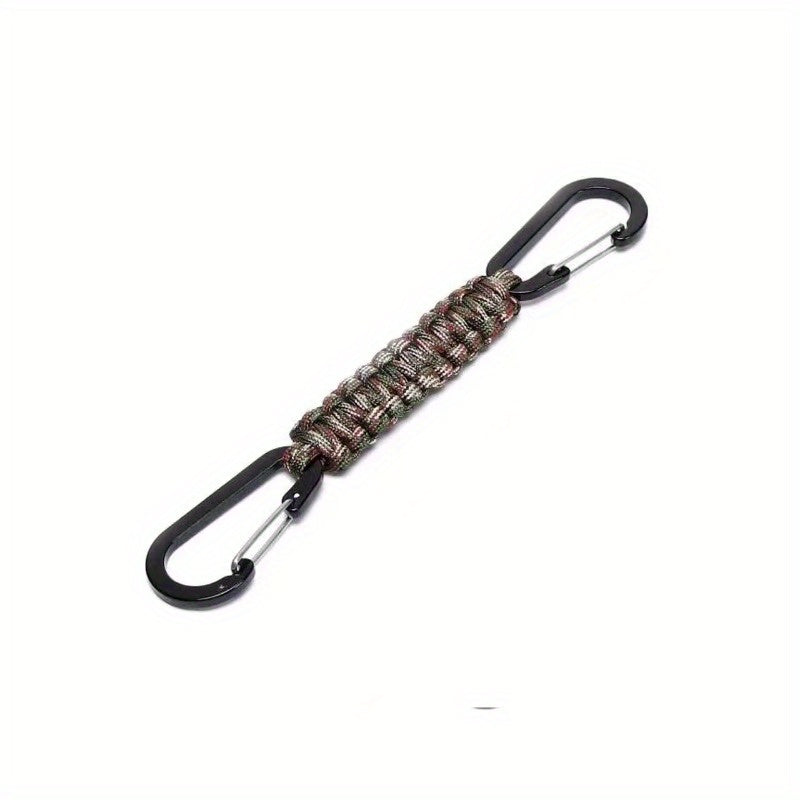 Outdoor Umbrella Rope Braided Double end Buckle Backpack Key Hanging Carabiner