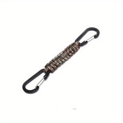 Outdoor Umbrella Rope Braided Double end Buckle Backpack Key Hanging Carabiner