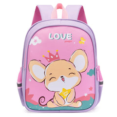 Cartoon Dino Backpack for Kids, School Bag for Boys and Girls