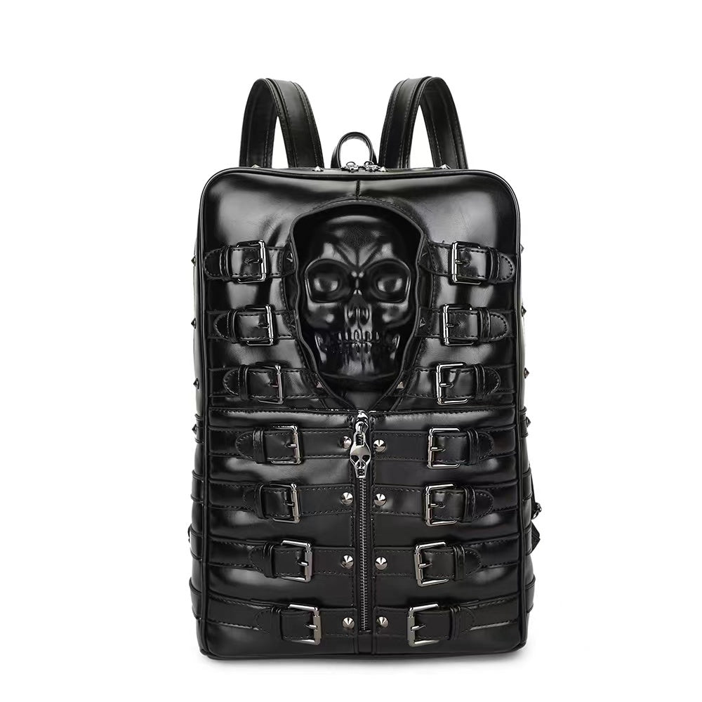 Gothic Skull Backpack Horror Large Capacity Travel Daypack