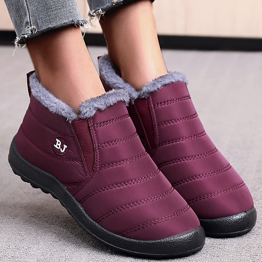 Plush Lined Thermal Furry Snow Boots