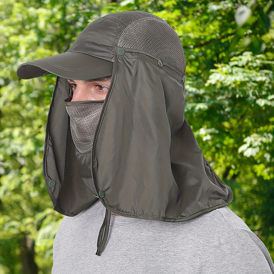 1pc Unisex Sun Protection Baseball Cap for Fishing