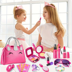 Unicorn Themed Makeup Toy Set for Girls Ages 3-6