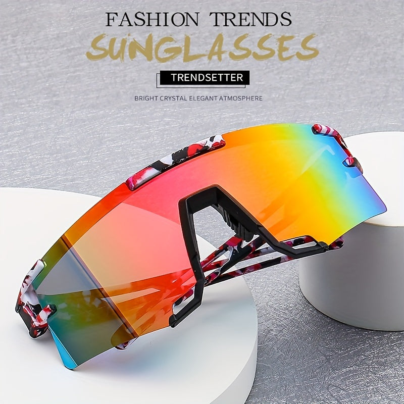 Men's Random Printing Running Cycling Sunglasses Mixed Outdoor Sports Glasses
