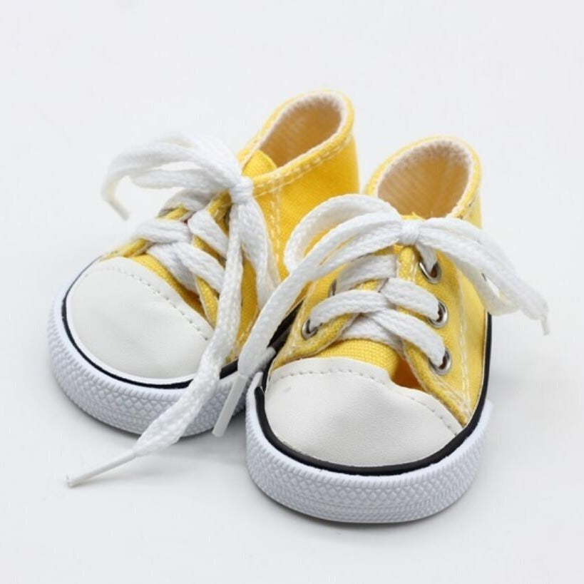 Lace up Canvas Sneakers for 18" Girl Dolls - Accessories Not Included
