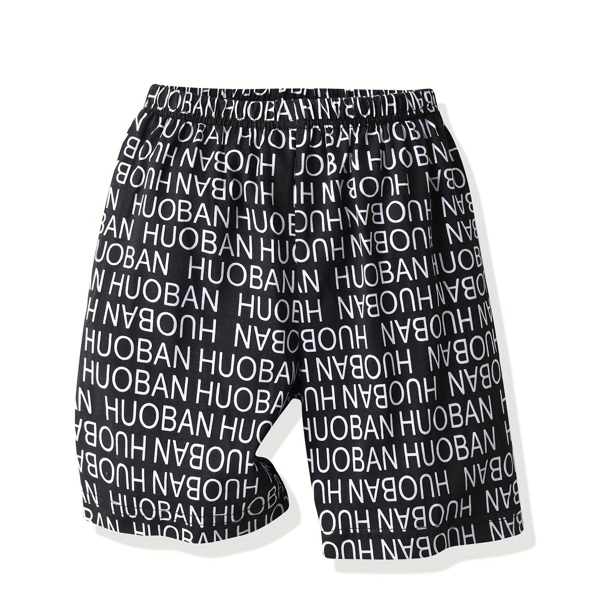 Boys Letter Graphic Print Shorts for Summer
