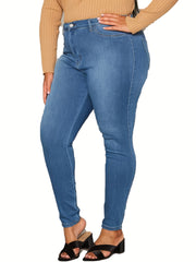  Button Fly Stretch Skinny Jeans