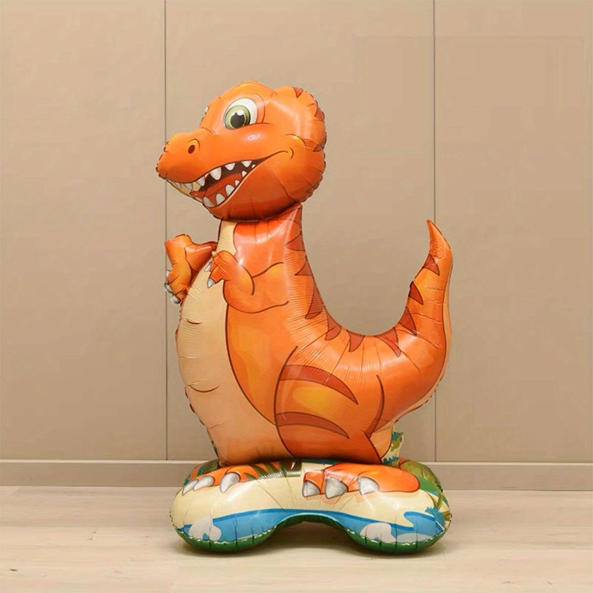 Standing Triceratops Tyrannosaurus Rex Shaped Aluminum Film Balloon