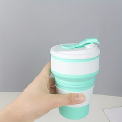 350ml Silicone Water Bottle for Hot Cold Drinks, Collapsible Portable