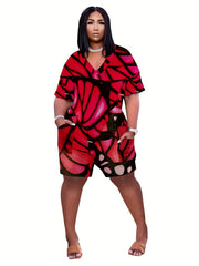 Casual Short Sleeve Romper Jumpsuit Women's Clothing