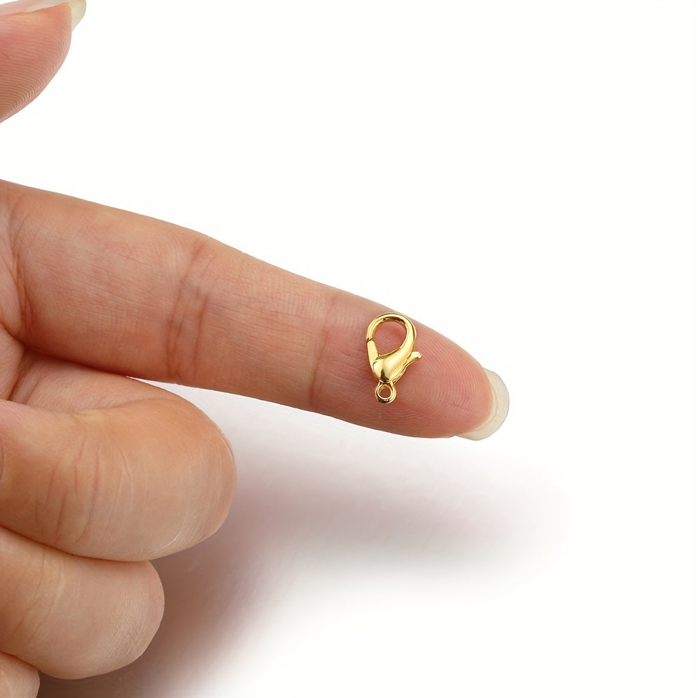 100pcs Lobster Clasps Bracelet Necklace DIY Hooks Chain Closure Jewelry Making