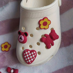 Strawberry Bear Shoes Charm Clogs Shoe Decoration Accessories