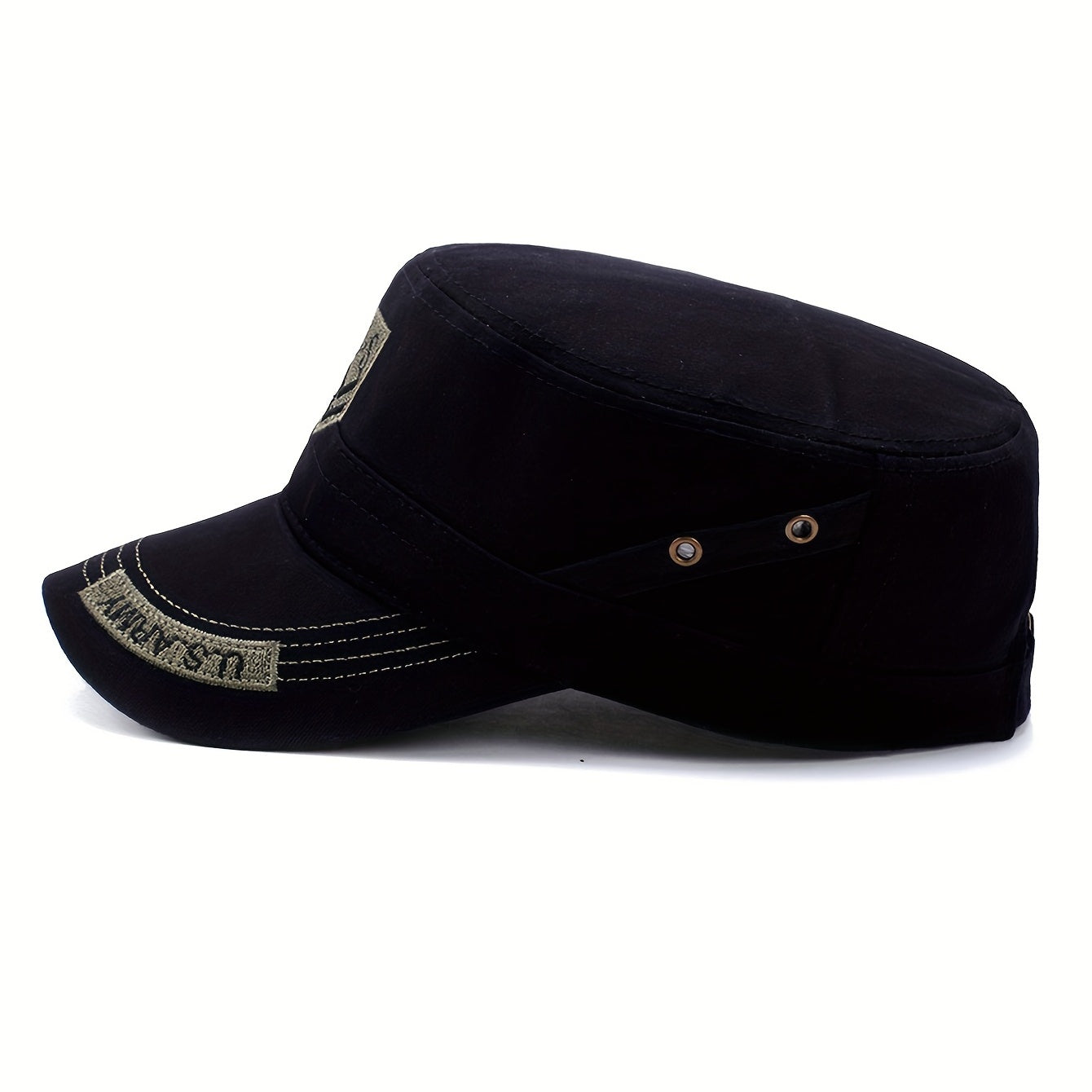 US Army Embroidered Flat Hat Camo Military Flat Cap
