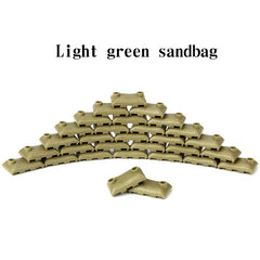 Building Block Military Soldiers Bunkers Trenches Sandbags Weapons Puzzle