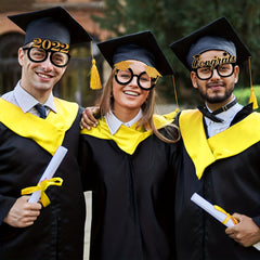 6pcs Graduation Students Glasses Graduation Party Decorations Photo Props