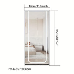 Magnetic Screen Door Pet-proof Mesh Curtain Double Zipper