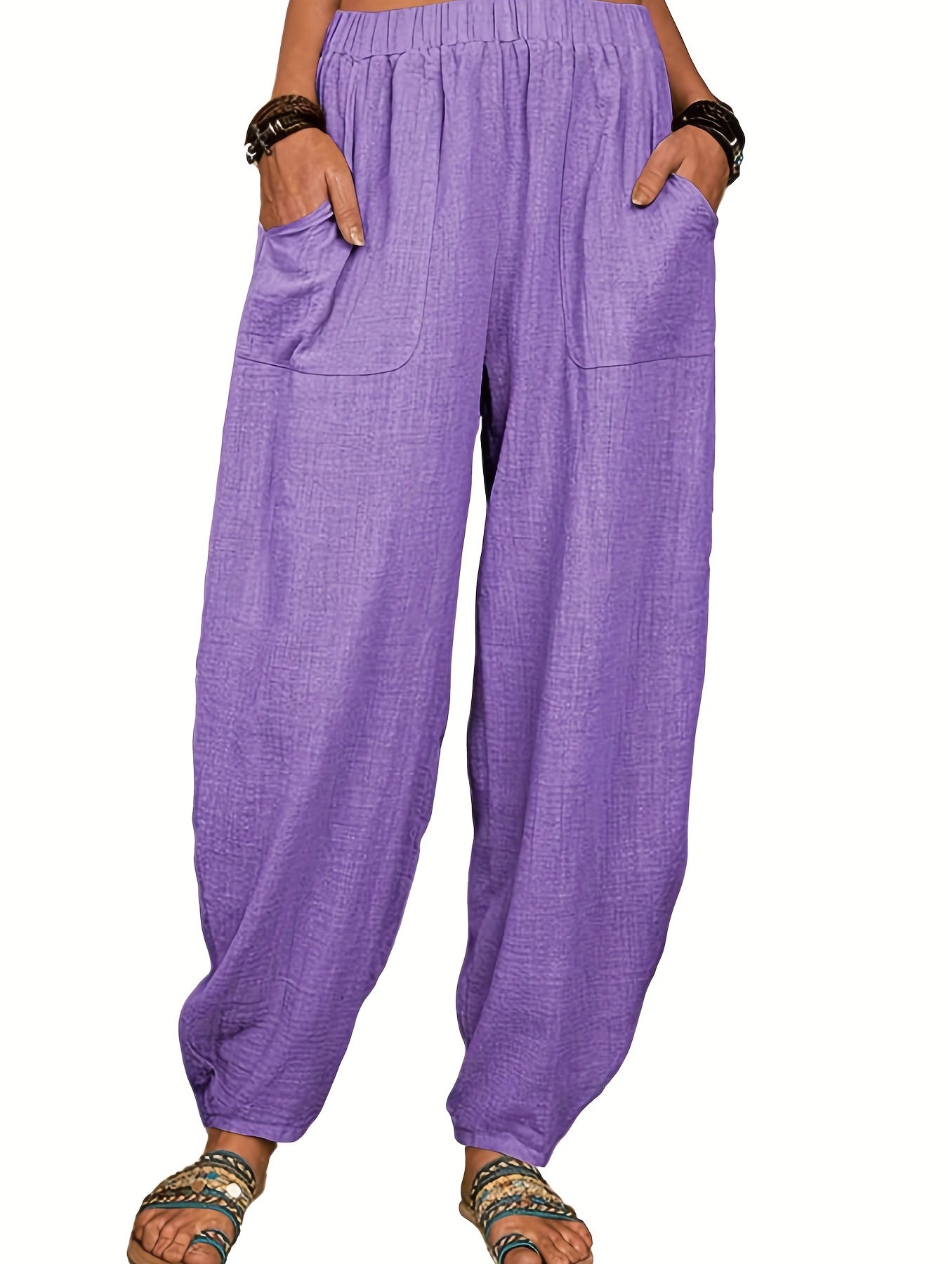 High Waist Baggy Harem Pants Casual Women's Clothing