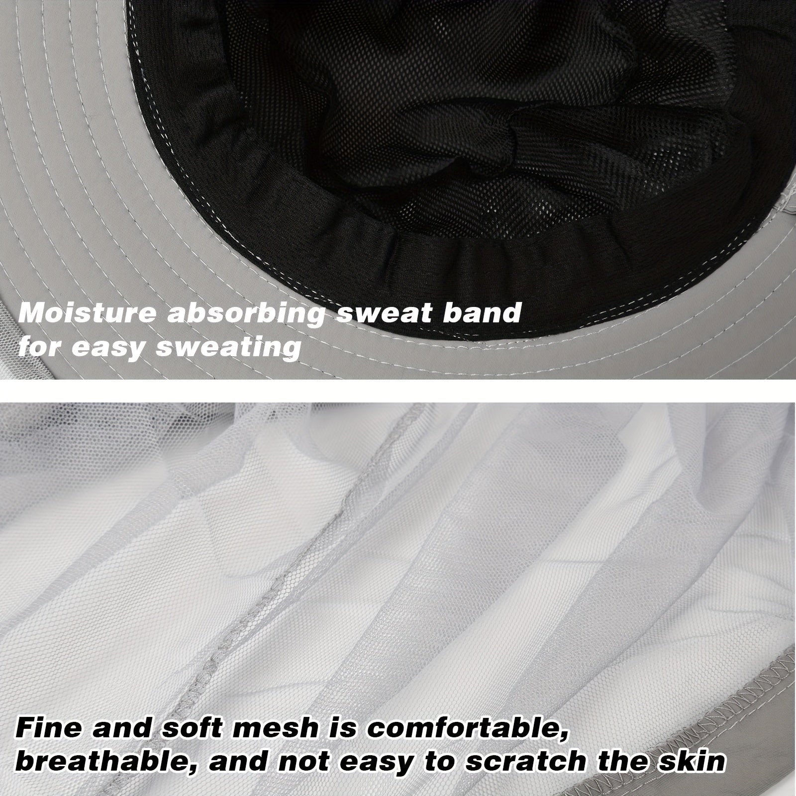 Mosquito Head Net Hat for Fishing Hiking Travel Outdoor Sun Hat