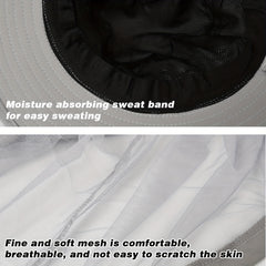 Mosquito Head Net Hat for Fishing Hiking Travel Outdoor Sun Hat