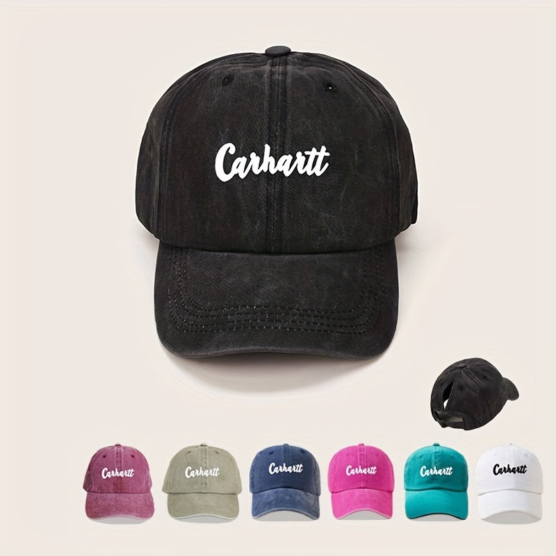 Candy Washed Distressed Baseball Cap Sun Hat