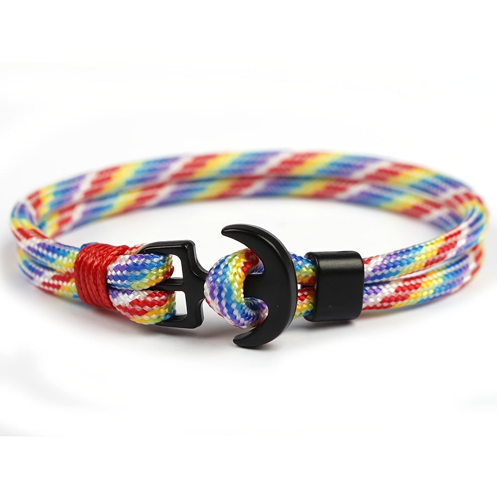 Retro Anchor Statement Bracelet Punk Bracelet For Men