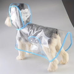 Transparent Pet Raincoat Outdoor Pet Supplies Puppy Hooded Raincoat