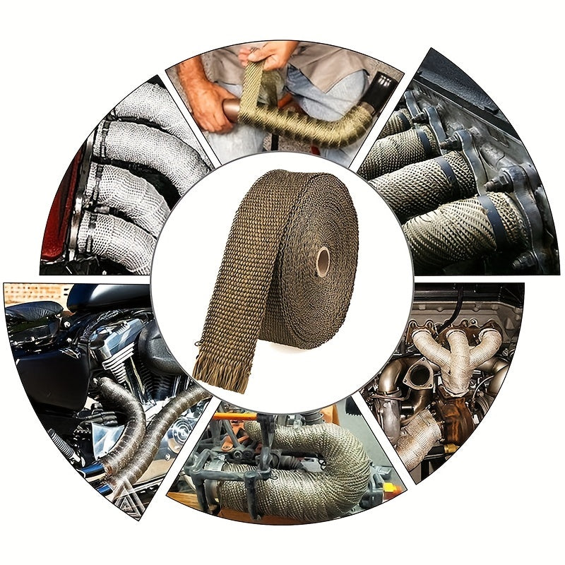 4FT Motorcycle Turbo Manifold Exhaust Wrap with Stainless Steel Ties