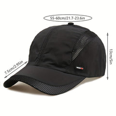 Quick Drying Mesh Baseball Cap Lightweight Sun Hat for Women & Men